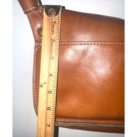 Patricia Nash Brown Leather Crossbody Bag With Adjustable Strap & Magnetic Closu - Picture 10 of 11